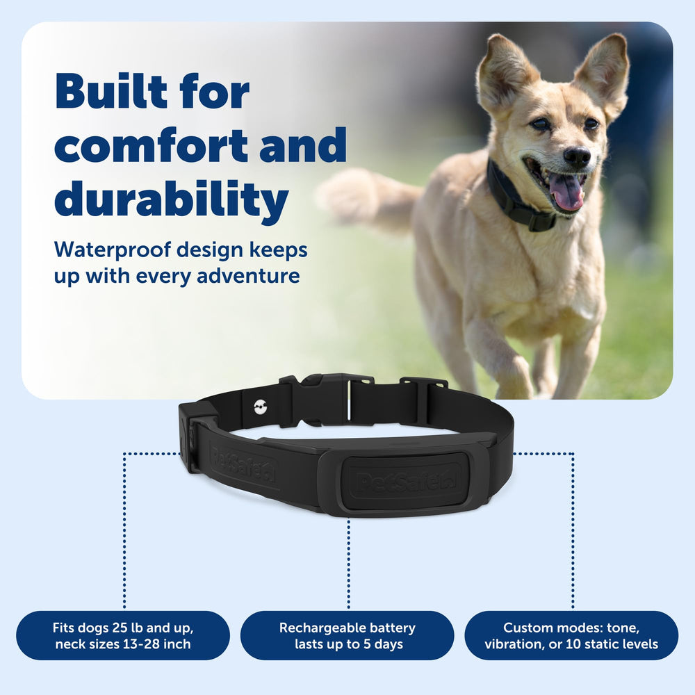 Système compatible jusqu'à cinq chiens et ajout de colliers.