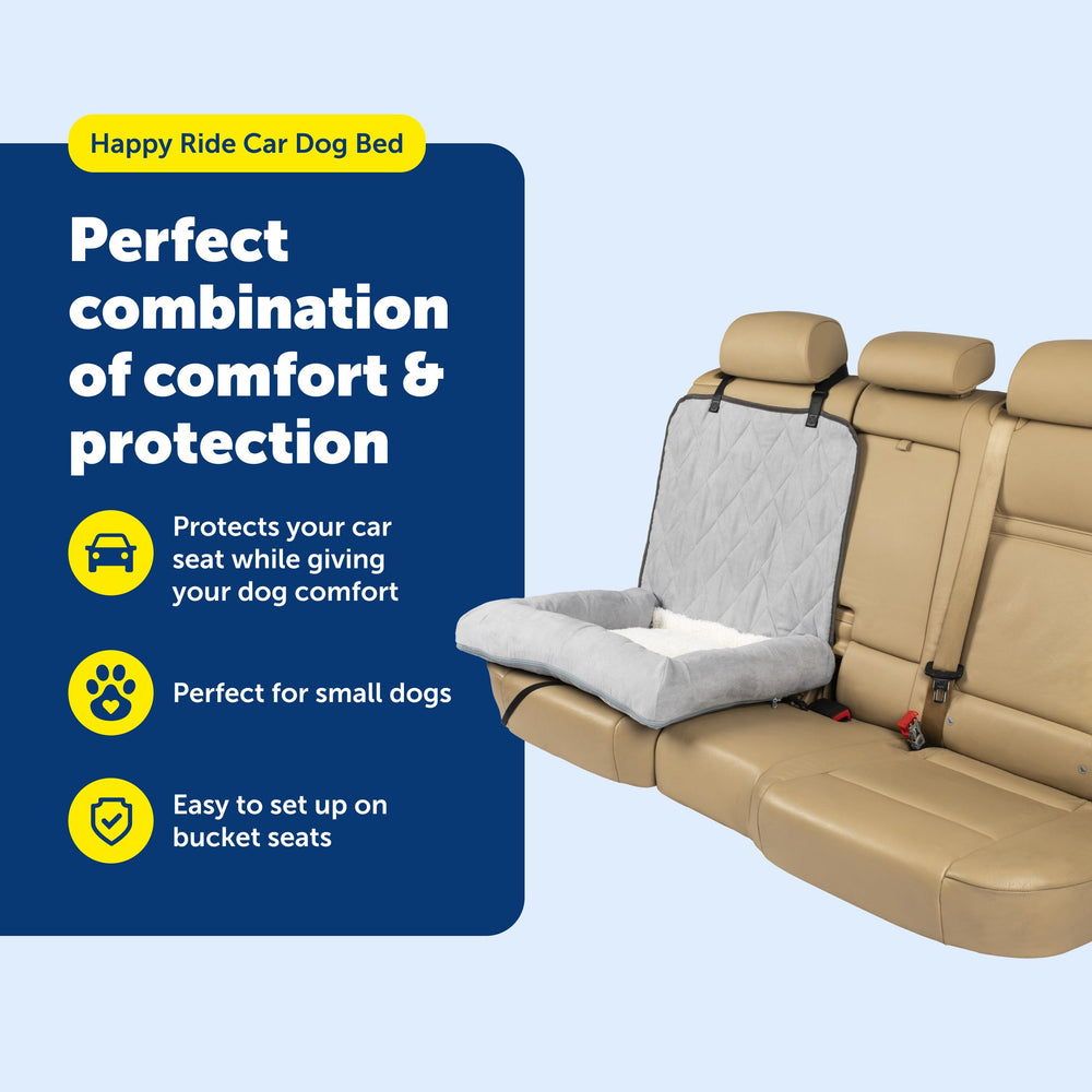 PetSafe Happy Ride coussin rembourré et rebord rassurant.