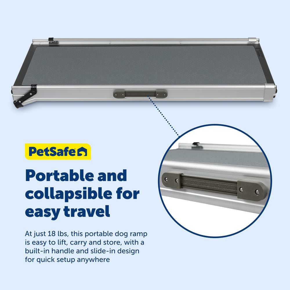 Rampe en aluminium Petsafe Happy Ride, légère et robuste pour le voyage.
