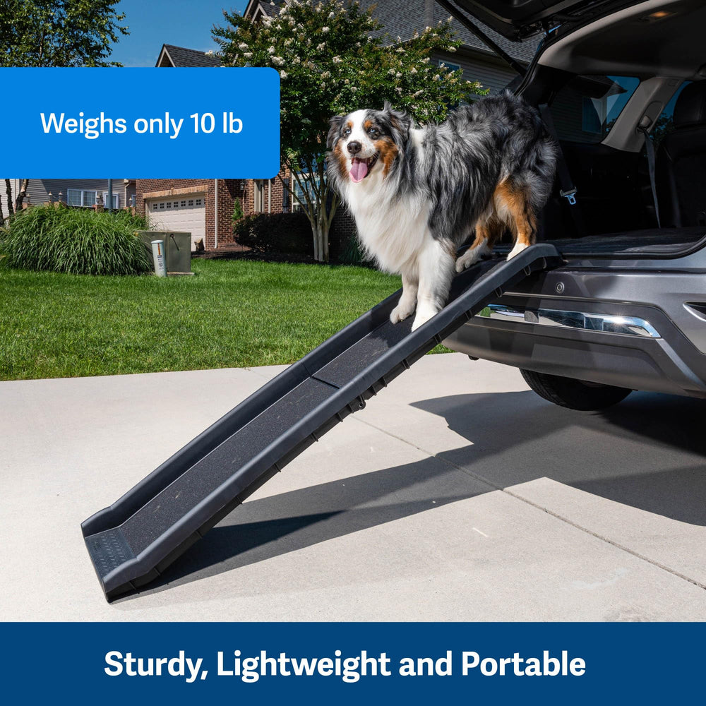 PetSafe Happy Ride rampe légère et facile à transporter et installer.
