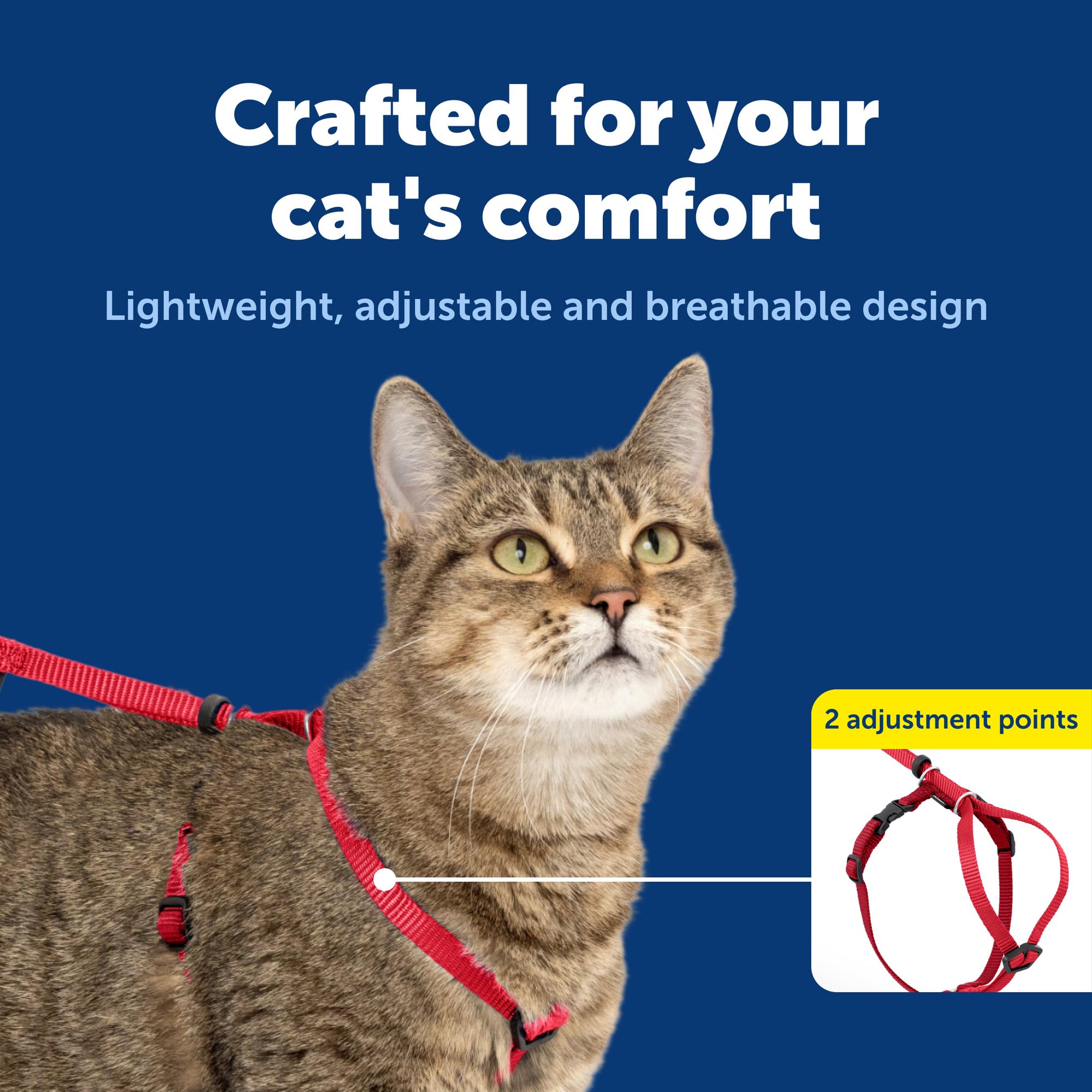Harnais à double réglage PetSafe sécurité renforcée pour votre chat.