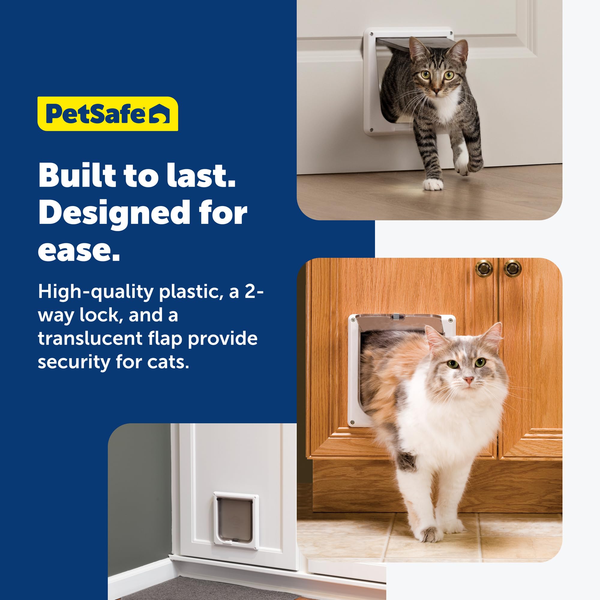 Compatibilité portes intérieures PetSafe, bois métal PVC