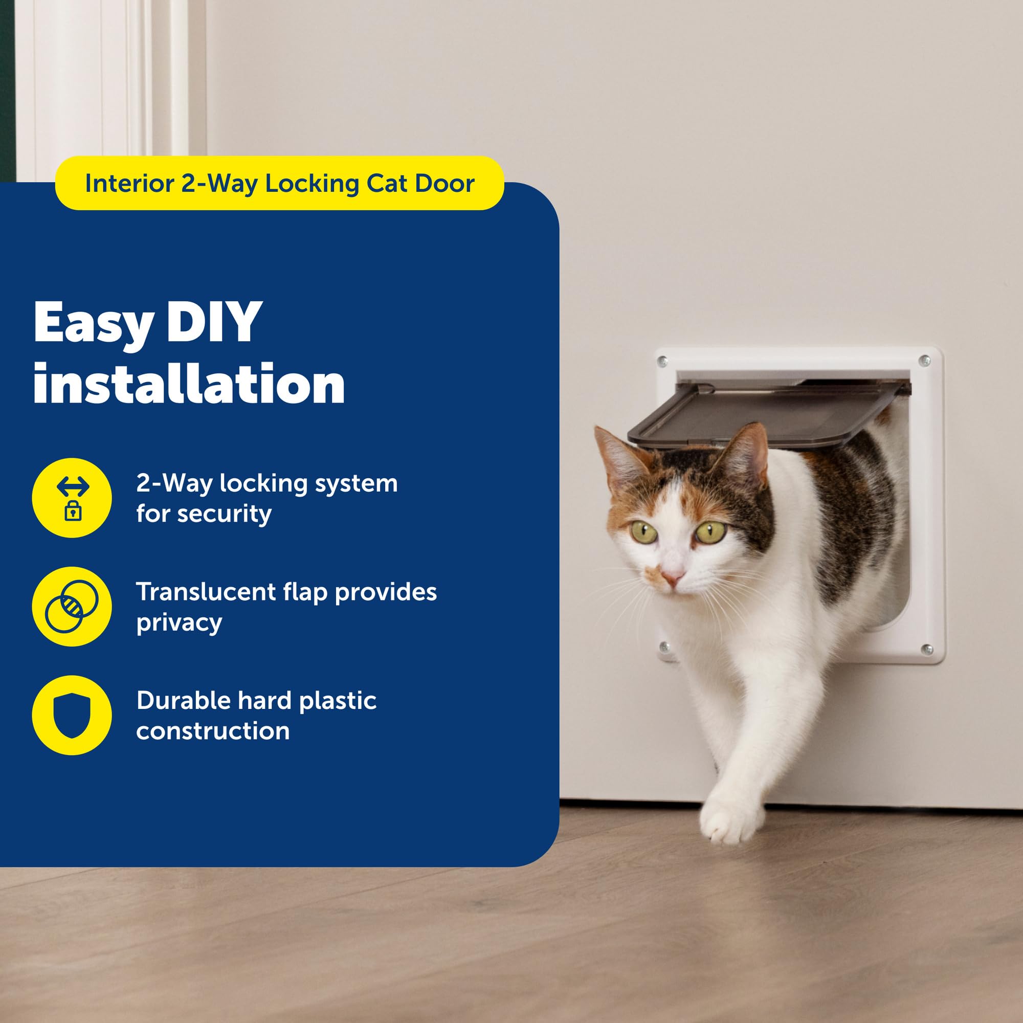Porte PetSafe 2-voies, accès nuit et sécurité pour le chat
