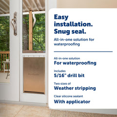 PetSafe joints etancheite double taille, ajustement universel sur porte.