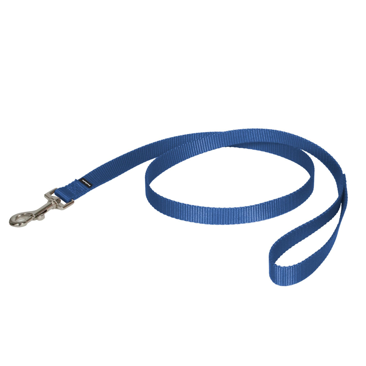 Laisse PetSafe en nylon bleu royal avec poignée confortable prête pour promenades quotidiennes.