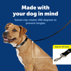 Laisse PetSafe avec poignée rembourrée pour guidage doux et confortable.