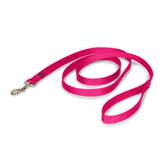 Laisse PetSafe en nylon rouge framboise de 6 pieds pour des promenades fiables.