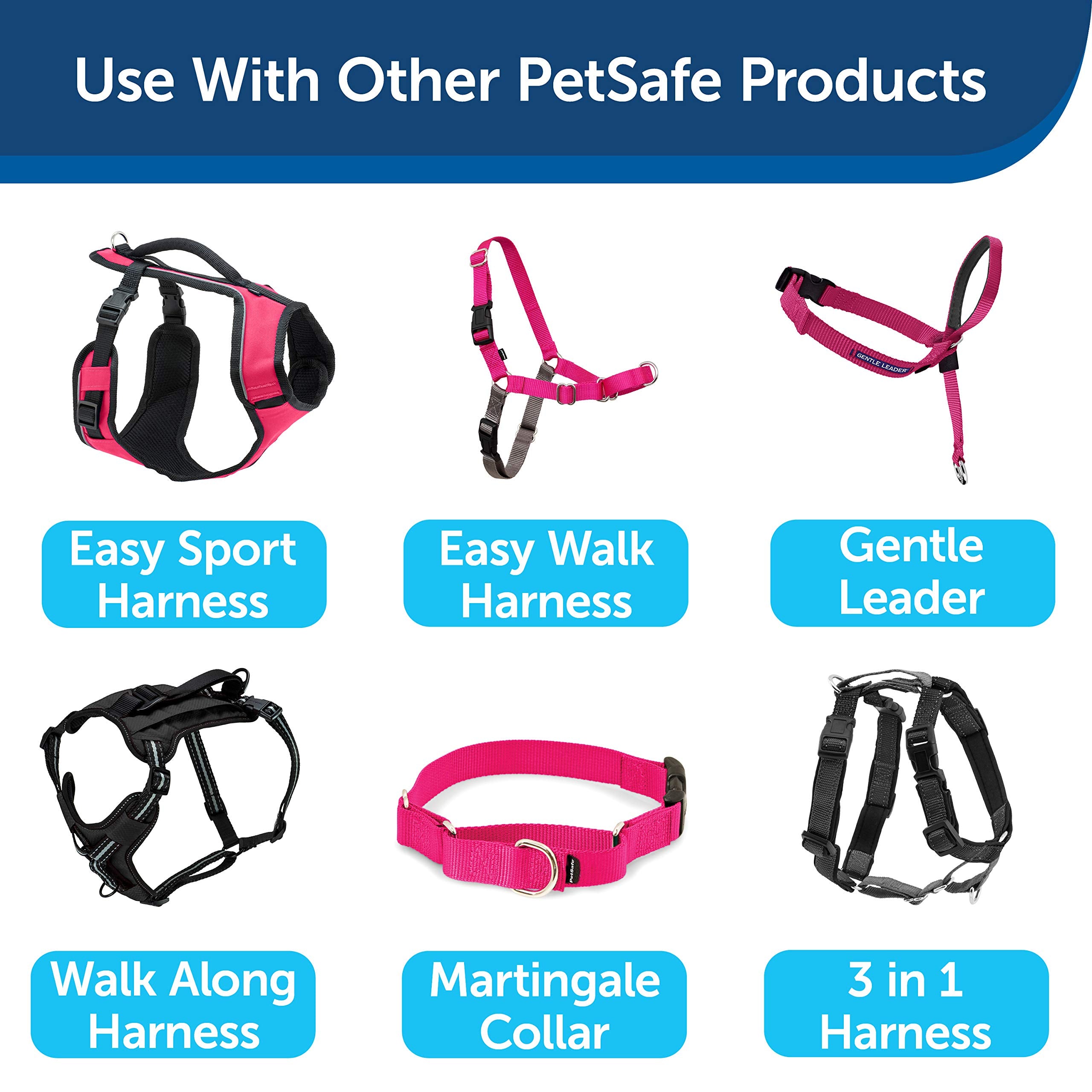 Laisse PetSafe durable et fiable pour sorties quotidiennes et longues.