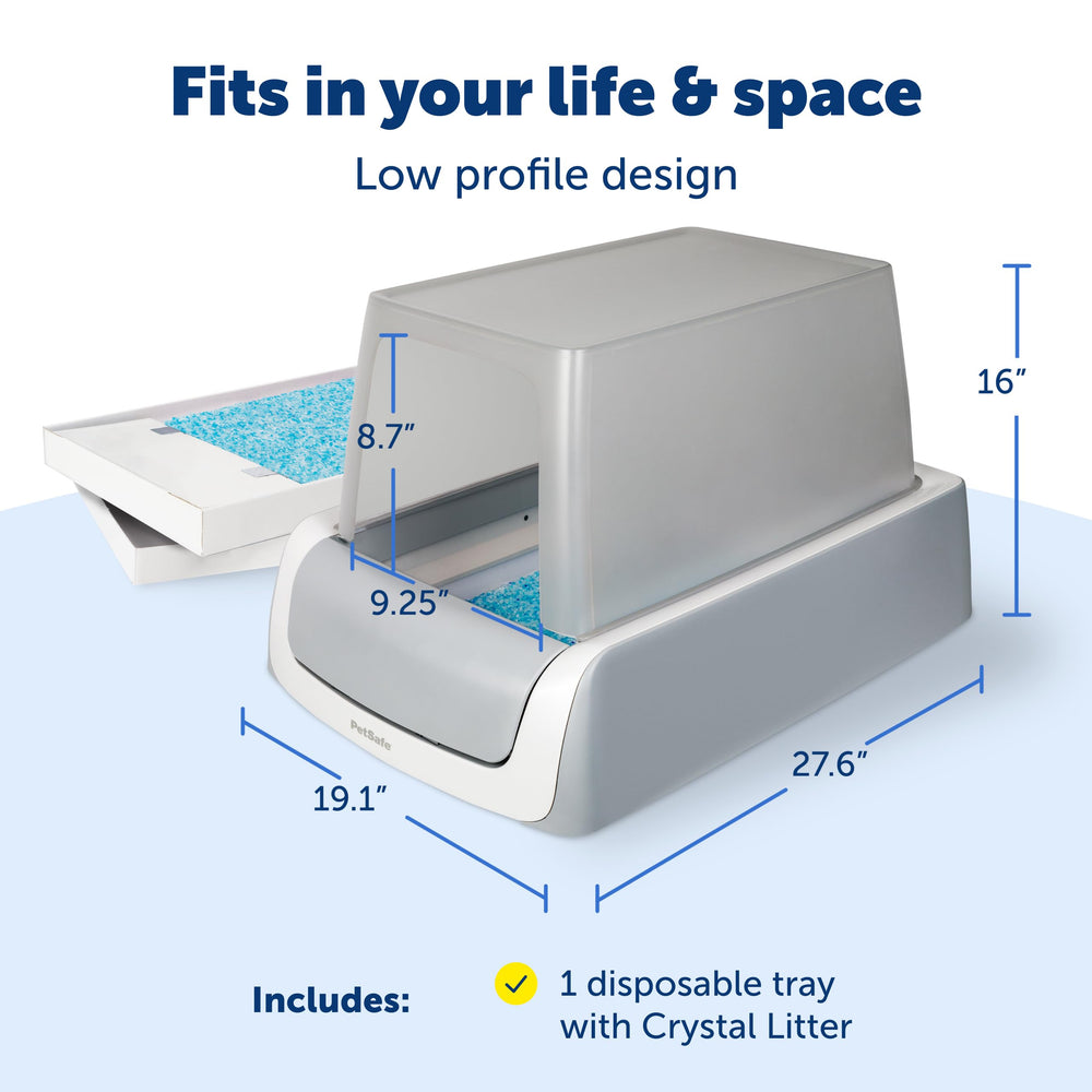 Compteur santé intégré PetSafe Crystal Pro, suivi de l utilisation du chat.