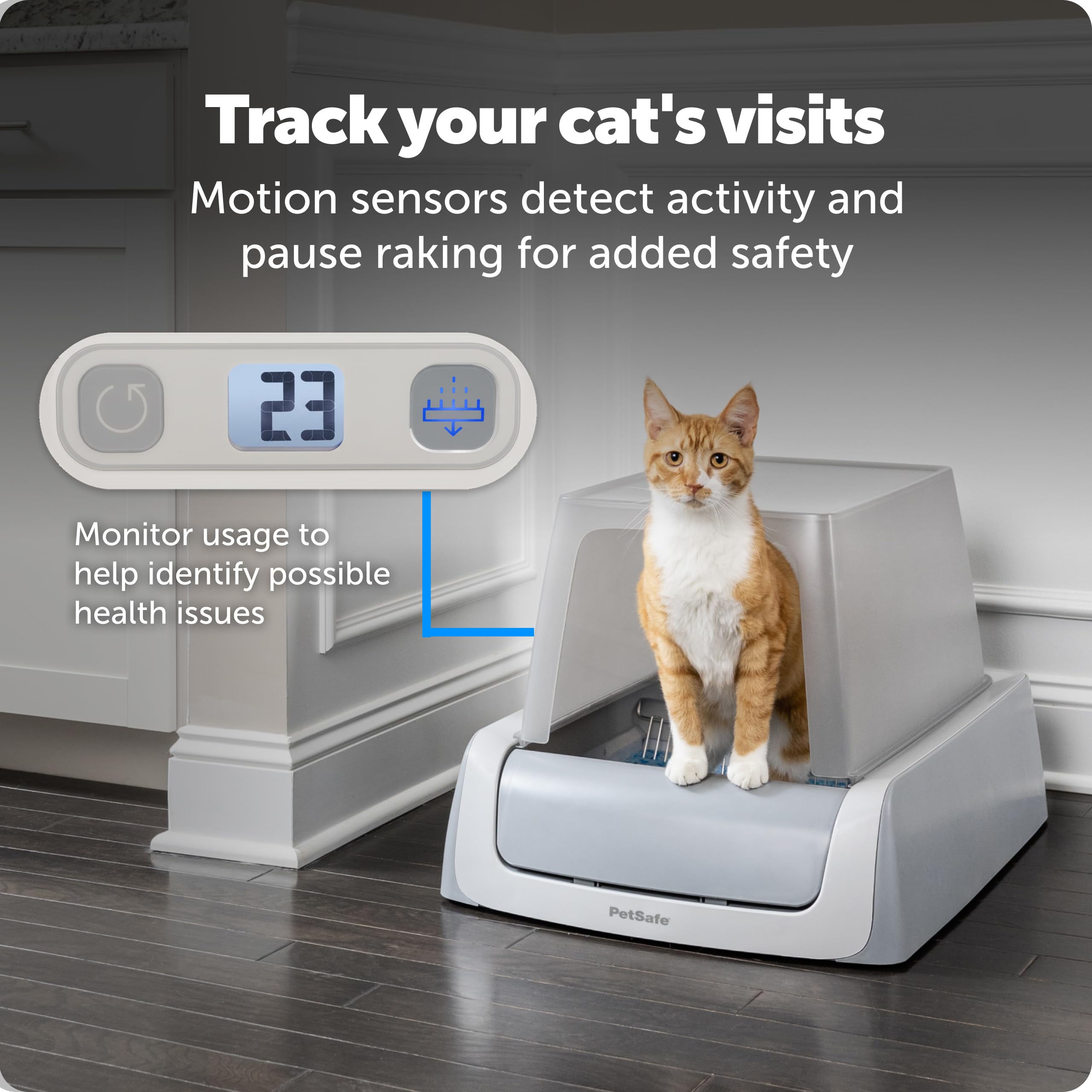 Liner étanche PetSafe Crystal Pro, bac jetable pour un nettoyage rapide.