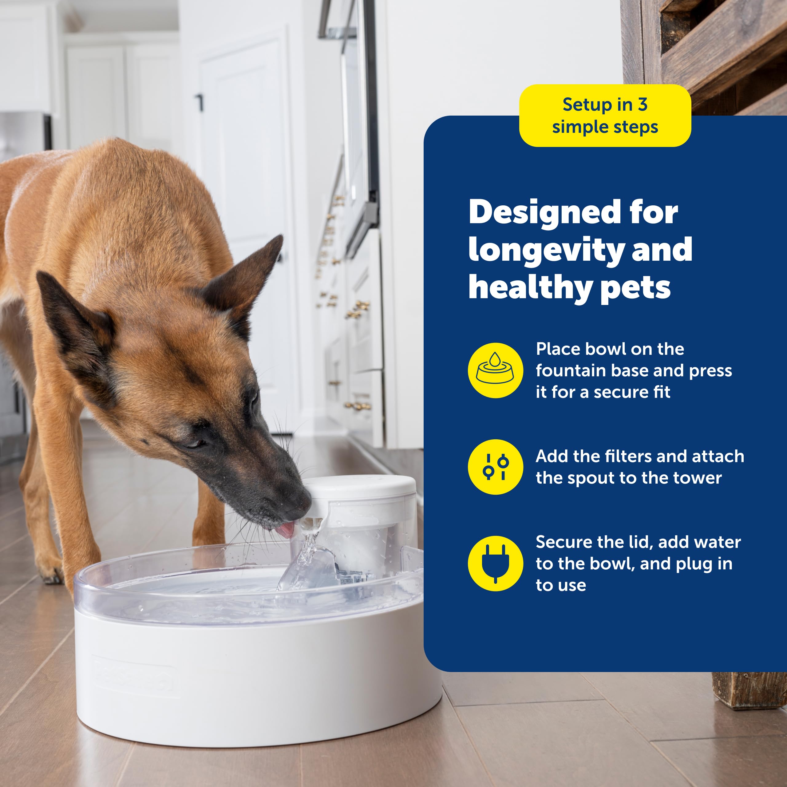 PetSafe Outlast composants lavables au lave-vaisselle pour un entretien rapide.