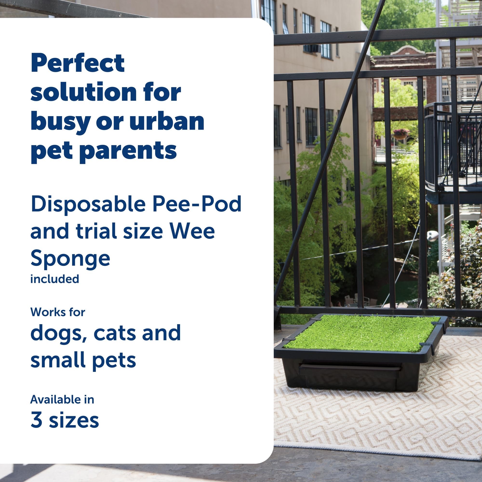 Utilisation intérieure et extérieure du Pet Safe Loo pour plus de flexibilité