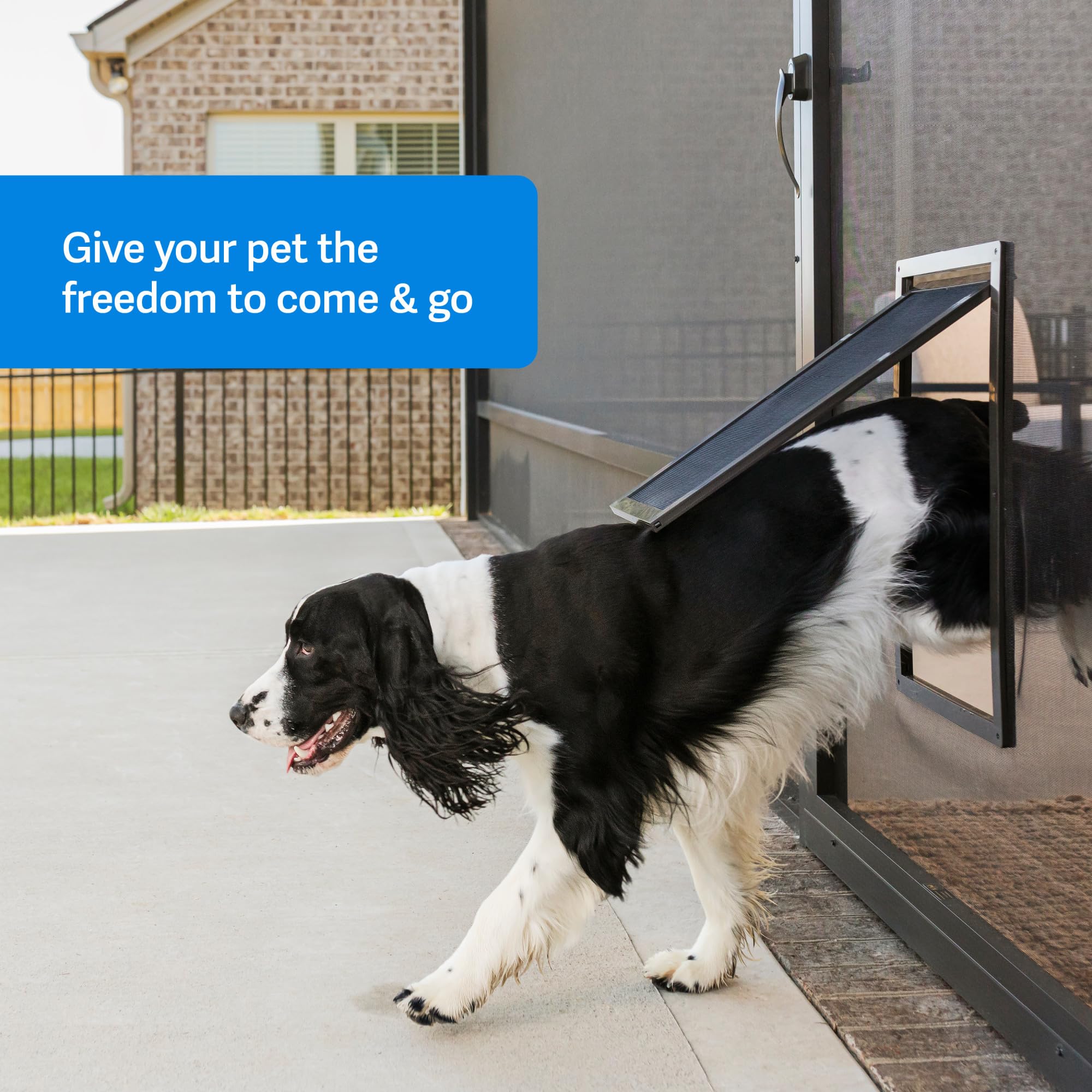 Porte PetSafe: tissu anti-perforation protégeant les griffes et l’intégrité du dispositif.