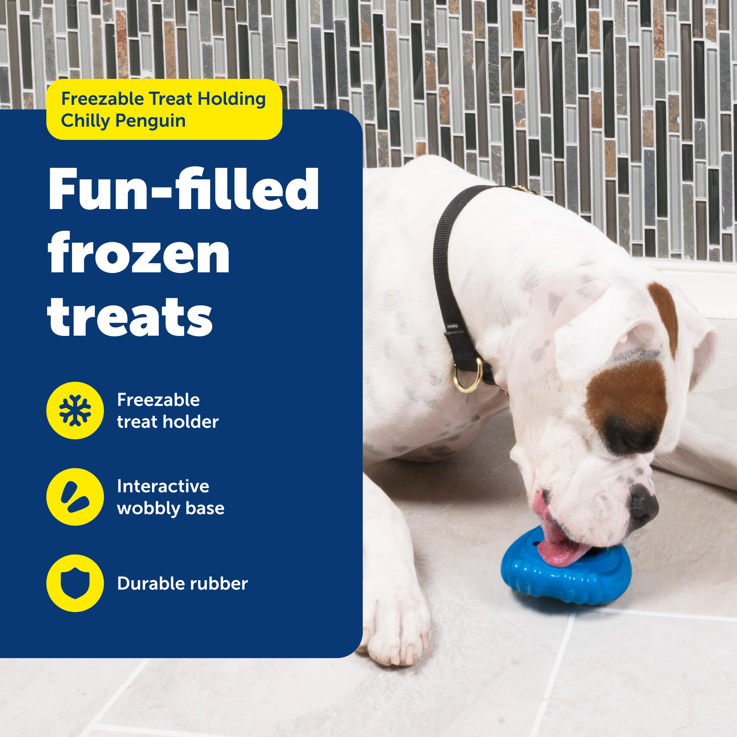PetSafe Pingouin Refroidissable Compartiment Gourmandises: compartiment pratique pour friandises congelées