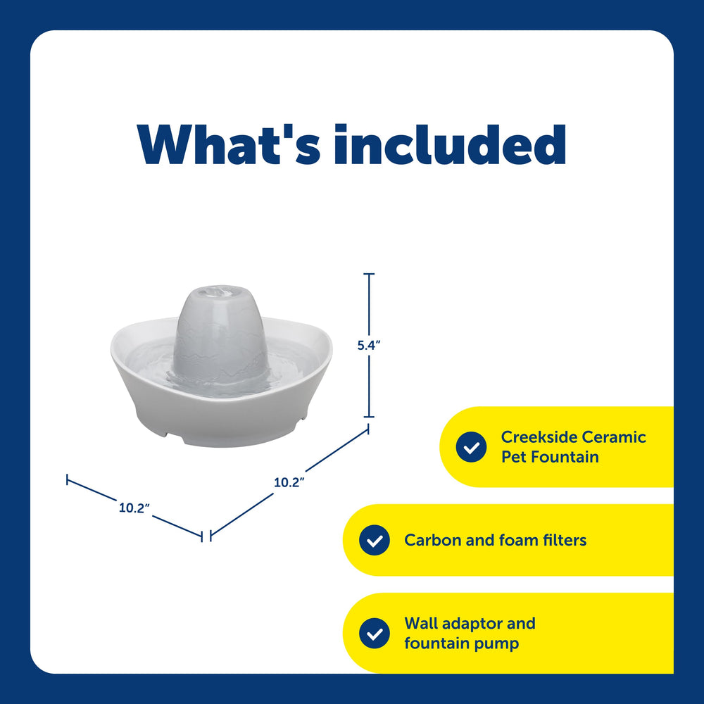 Pompe silencieuse PetSafe, idéale pour les chats timides.