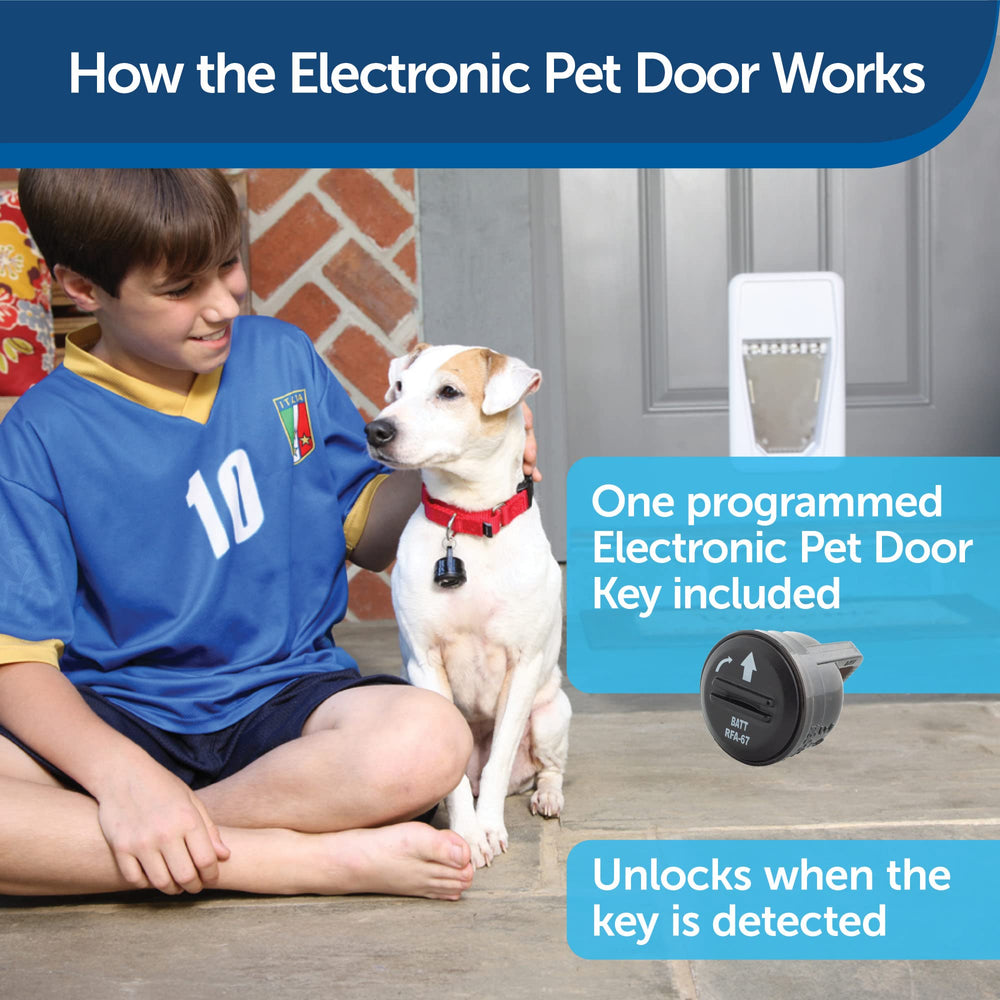 Porte PetSafe activée par collier, contrôle d’accès multi-animal.