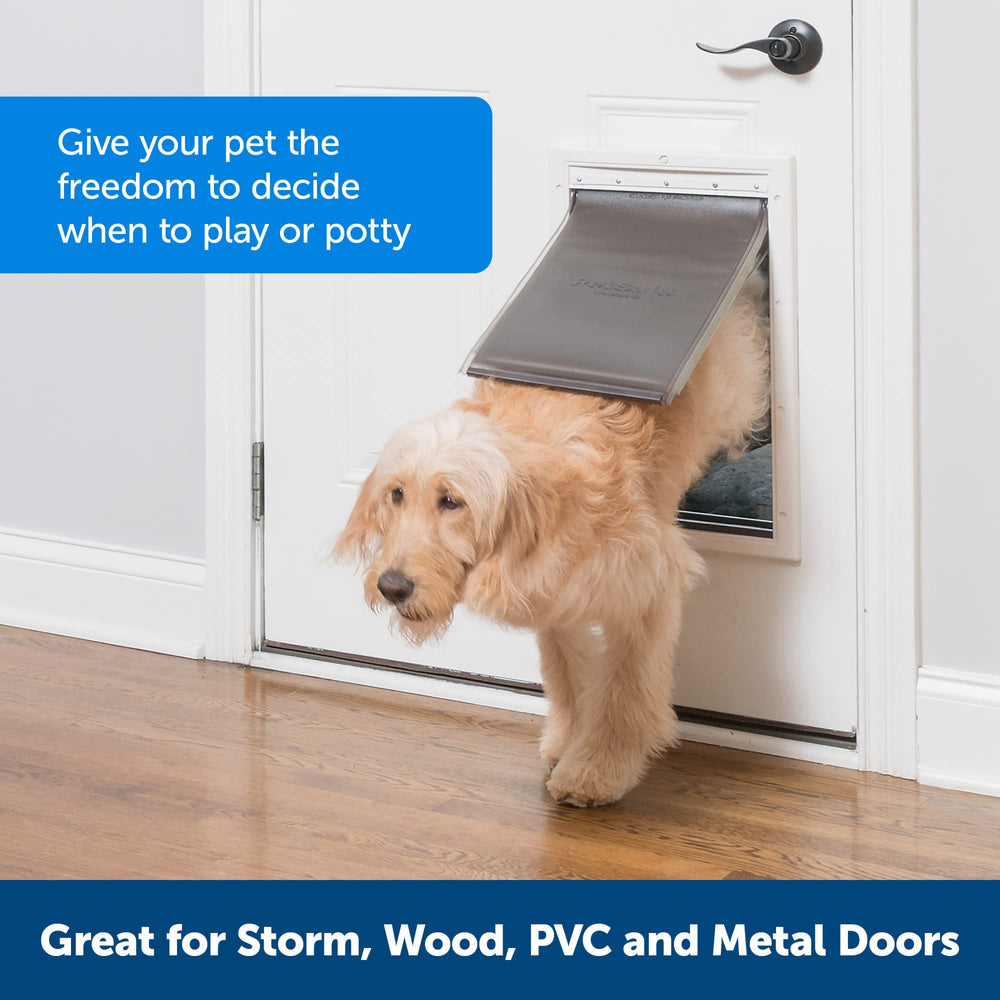 Cadre plastique PetSafe durable et peintable s’intégrant au style maison.