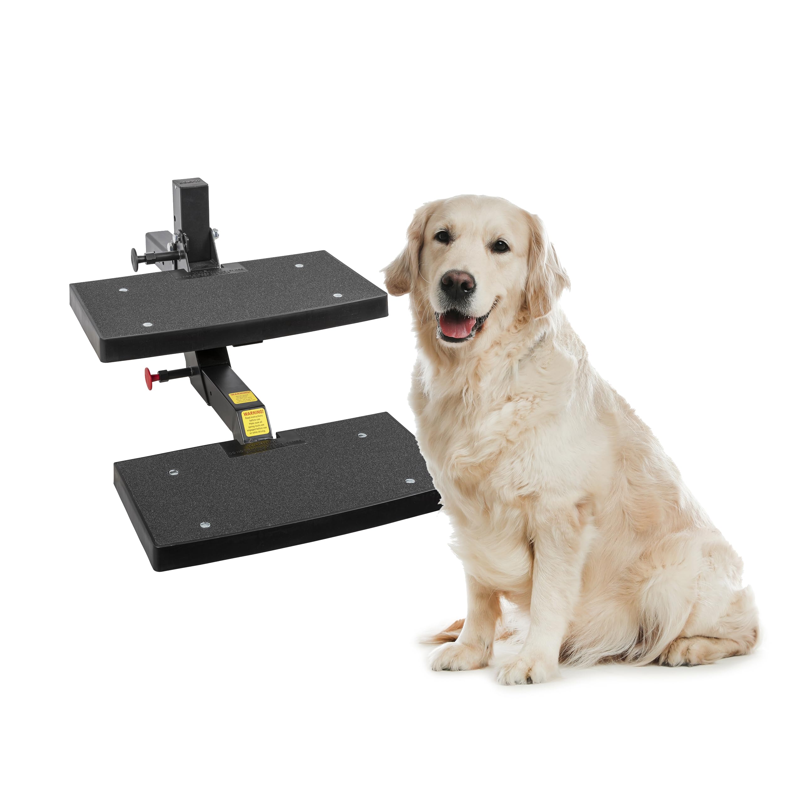 PetSafe PupSTEP HitchStep en place, aide sécurisée pour monter dans le véhicule.