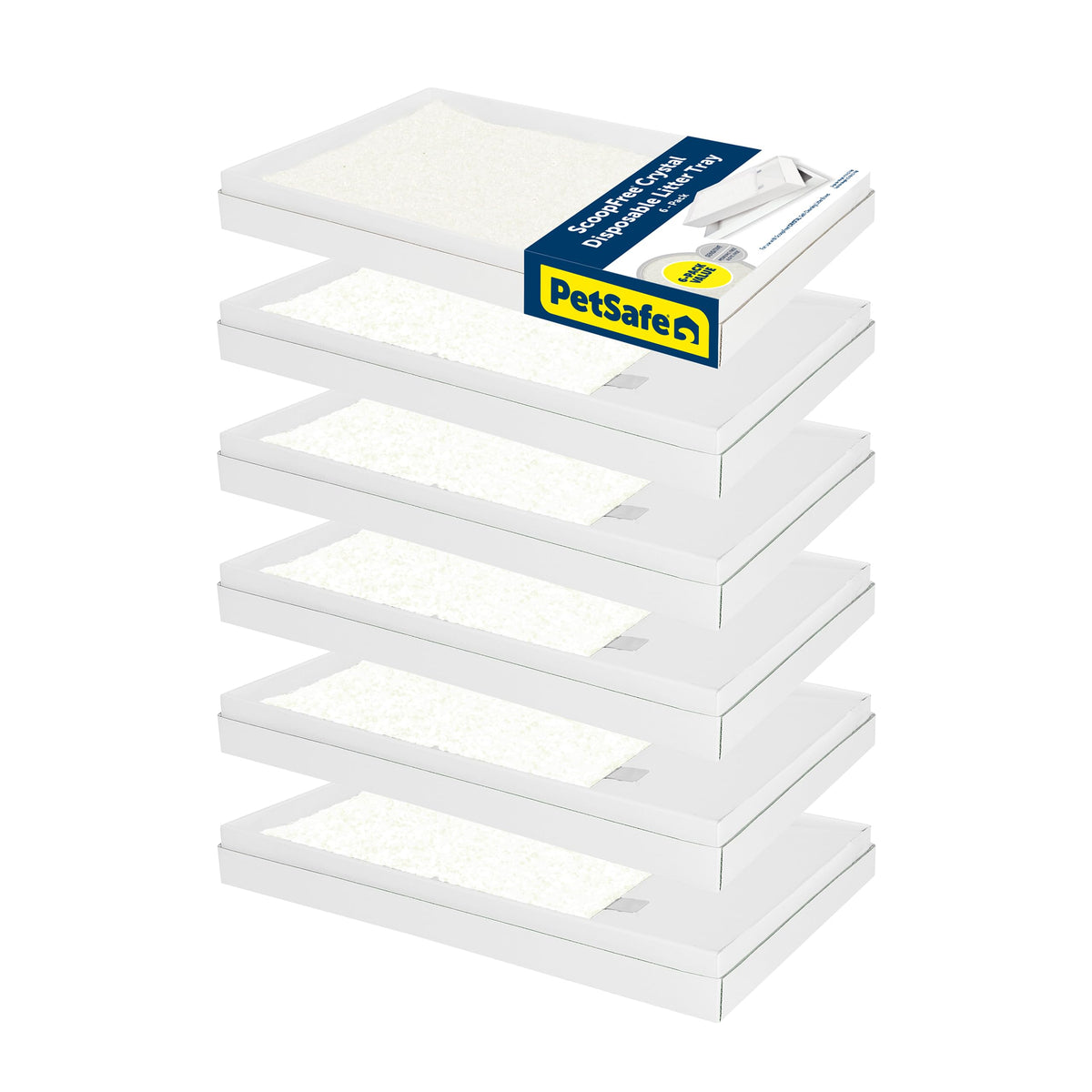 PetSafe ScoopFree bac litière cristaux sans parfum, nettoyage rapide.