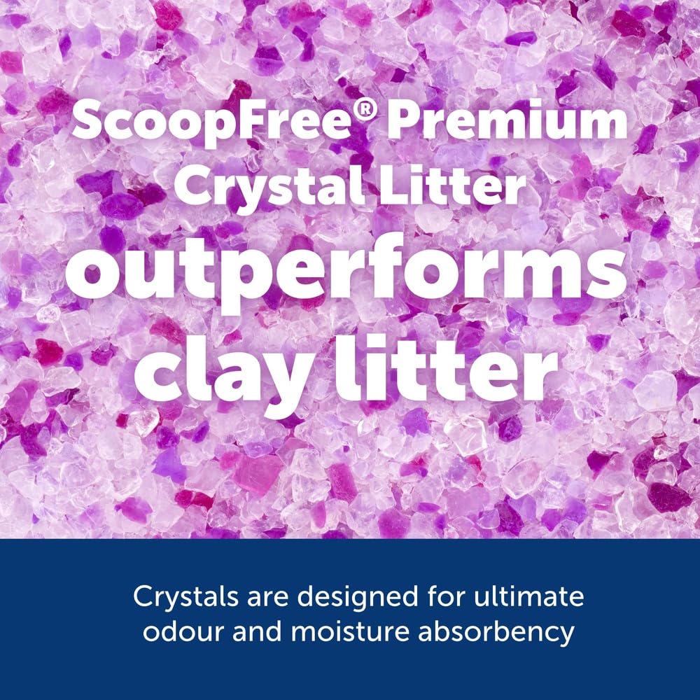 Litière PetSafe ScoopFree bac réutilisable compatible pour plateaux propres.