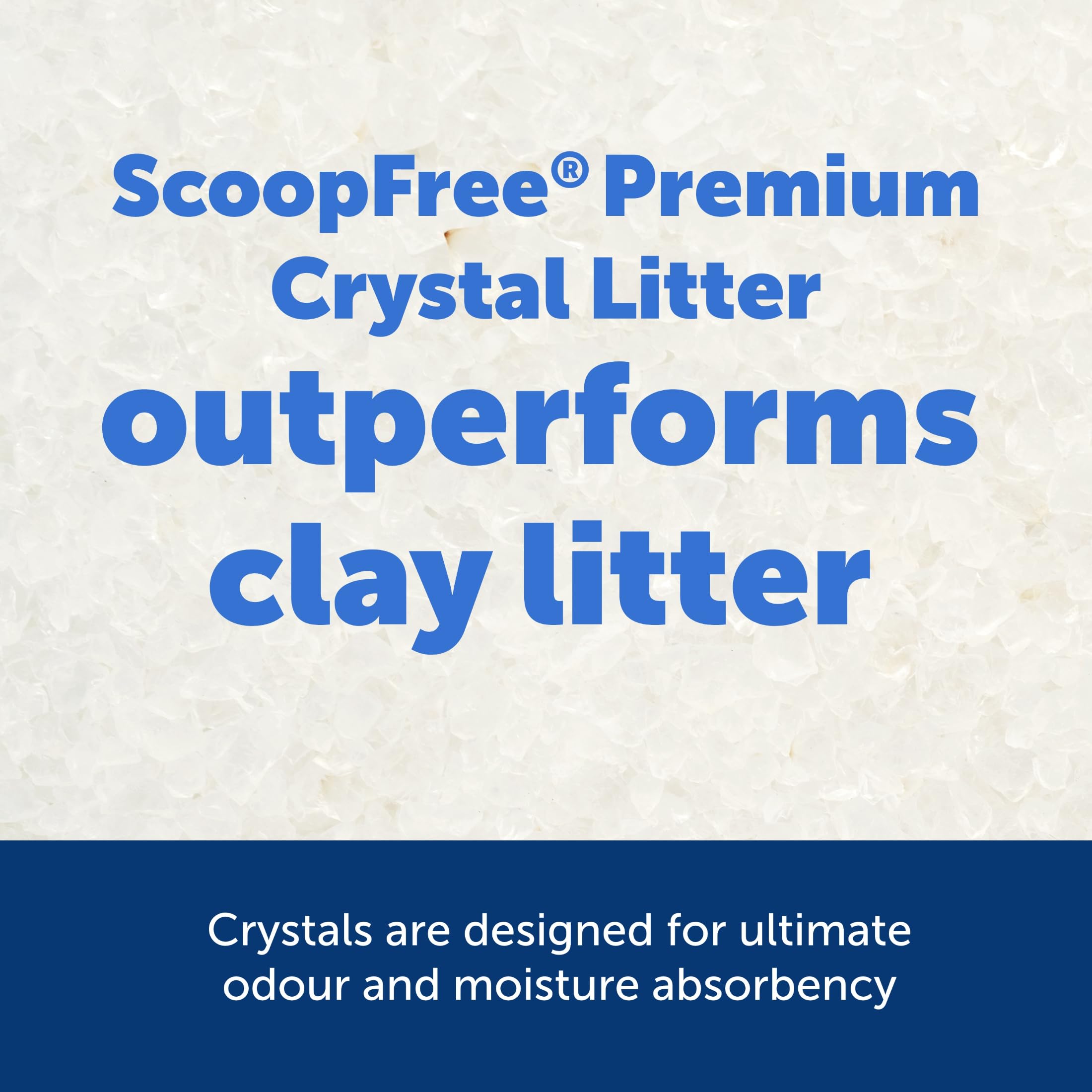 PetSafe ScoopFree Cristaux Absorption Rapide: contrôle des odeurs pour une maison plus fraîche