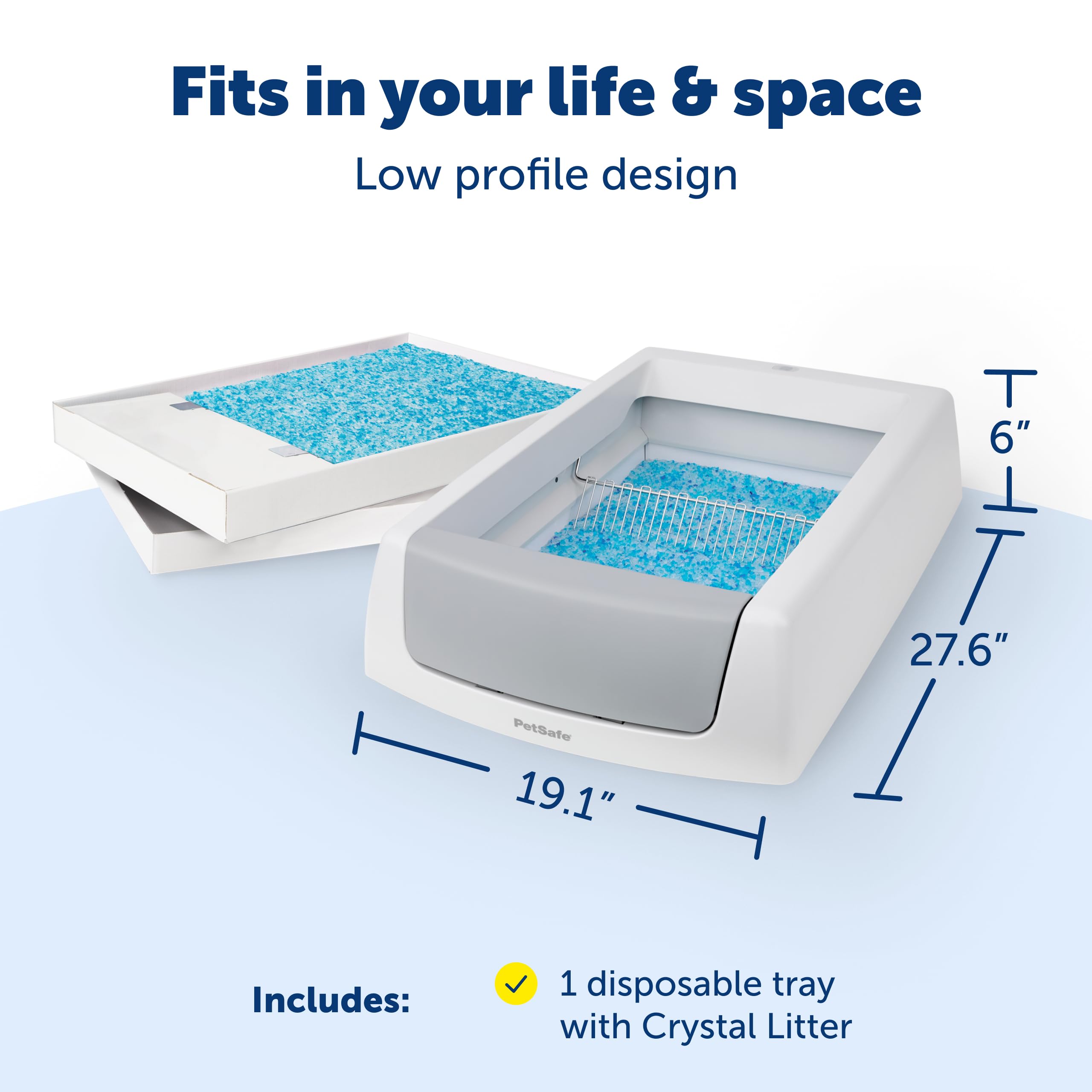 PetSafe ScoopFree Crystal Classic: contrôle d’odeurs avancé grâce aux cristaux