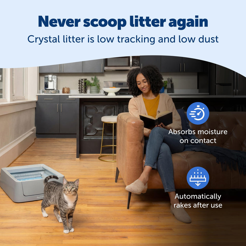 PetSafe ScoopFree Crystal, neutralisation des odeurs et maison plus fraîche.