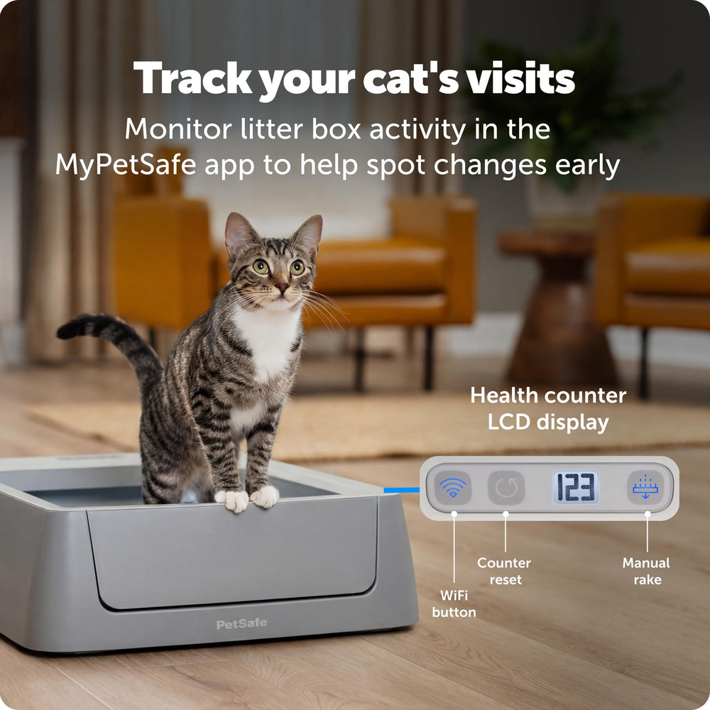PetSafe ScoopFree Crystal, cristaux à faible poussière pour un intérieur sain.