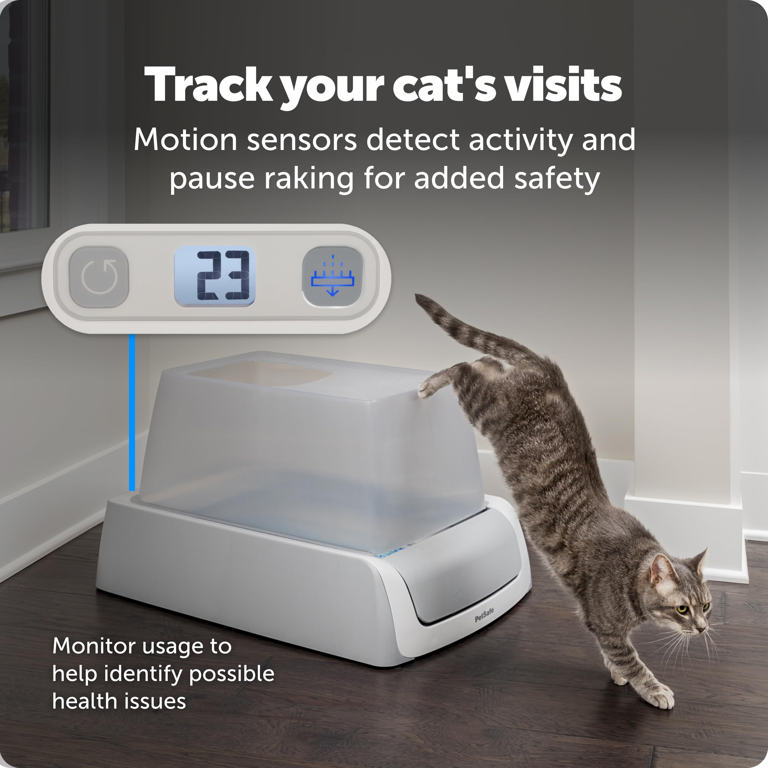PetSafe ScoopFree Crystal Pro Legacy – système anti-fuite pour sols protégés.
