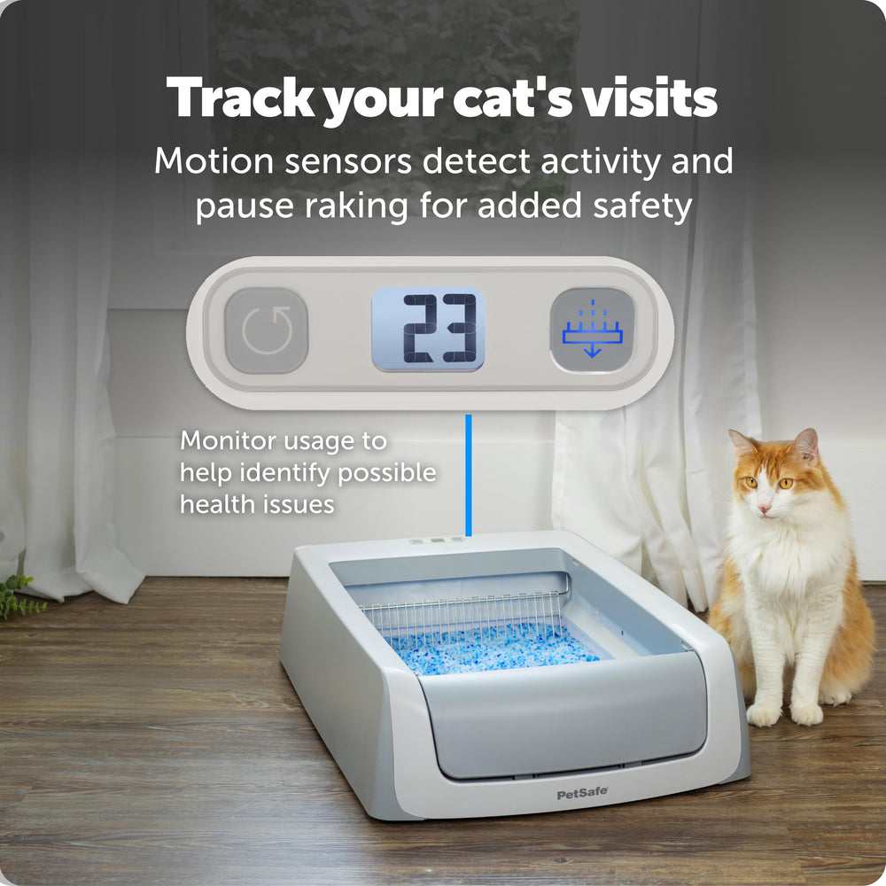 Suivi santé chat intégré dans PetSafe ScoopFree pour surveiller l’utilisation