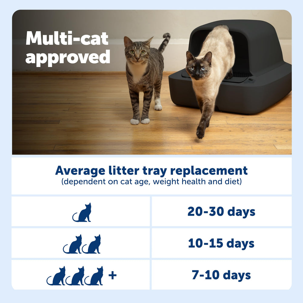 PetSafe ScoopFree Crystal Pro, plateaux cristal compatibles pour une utilisation pratique.