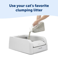 PetSafe ScoopFree: entrée frontale pratique avec réduction des projections.