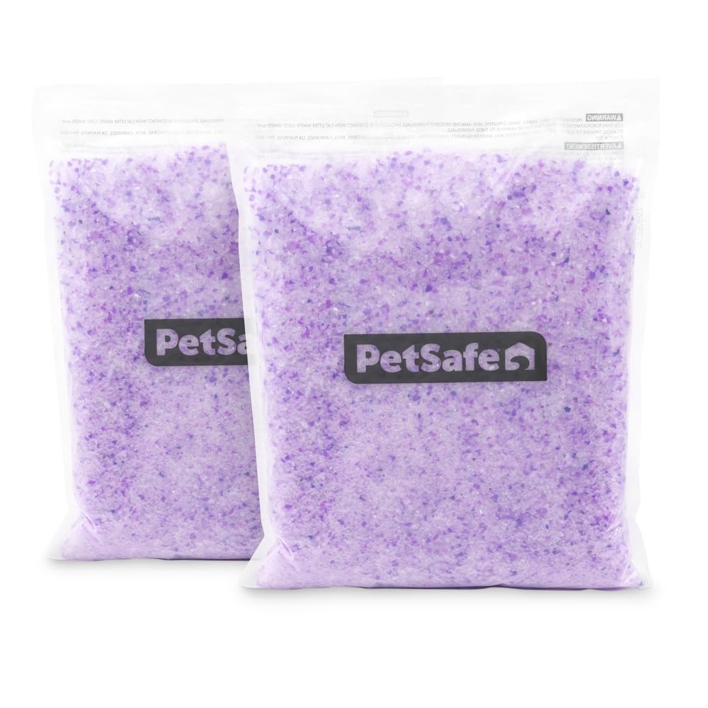 PetSafe ScoopFree Premium litière cristaux lavande recharge efficace et odeurs maîtrisées.