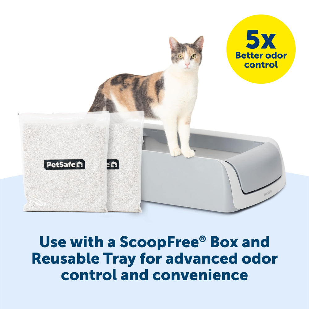 PetSafe ScoopFree litière écologique sans parfum ni colorants.