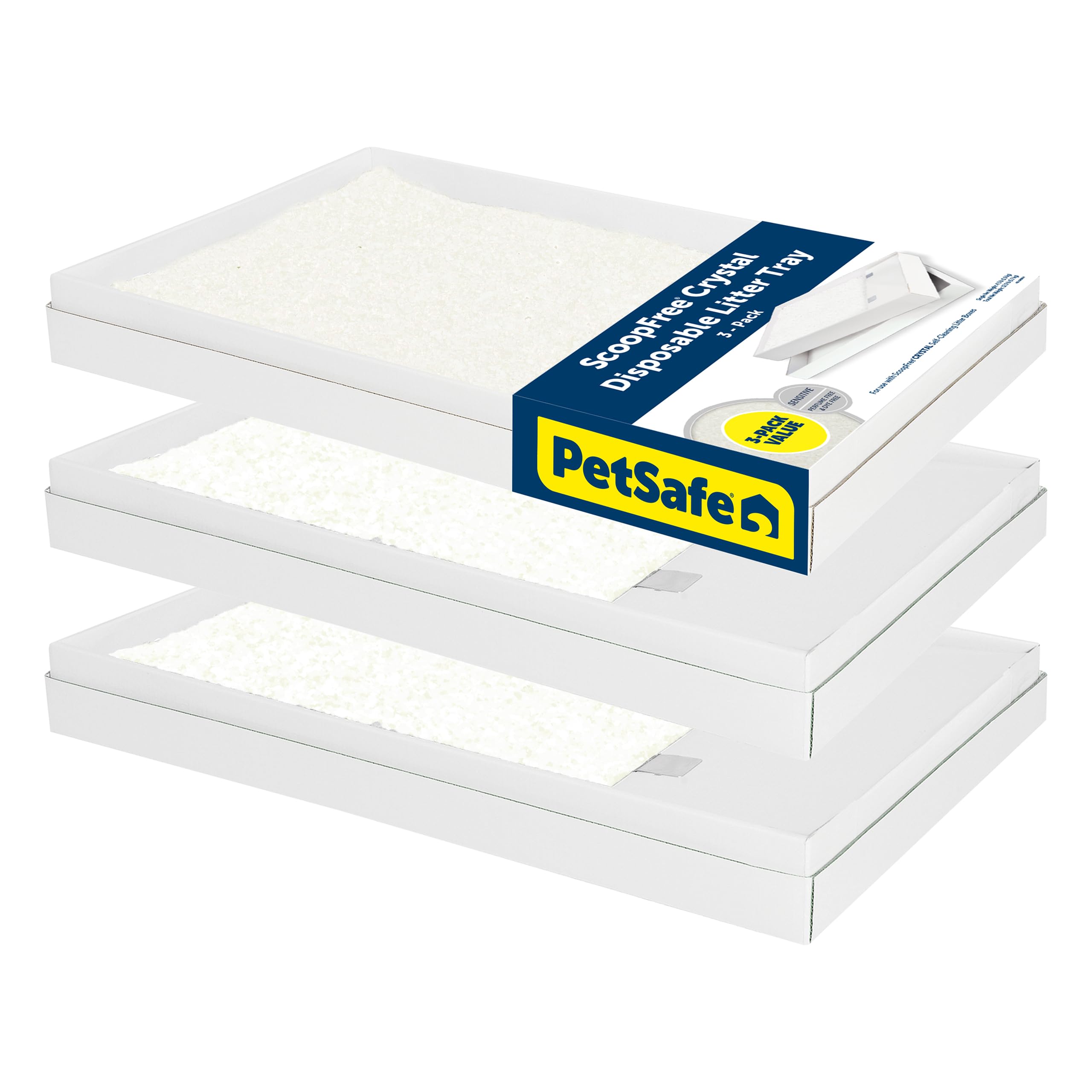 PetSafe ScoopFree plateau-litière cristal jetable — nettoyage sans effort et hygiène
