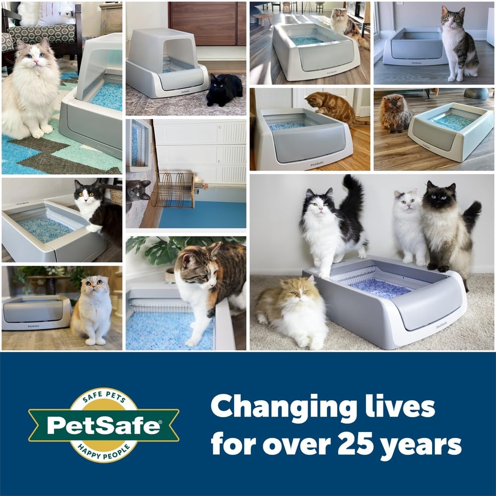 PetSafe ScoopFree Premium Crystal Litter faible poussiere et faible trace