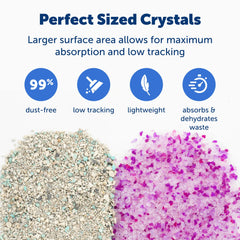 PetSafe ScoopFree Premium litière cristal - parfum lavande léger pour une maison plus fraîche