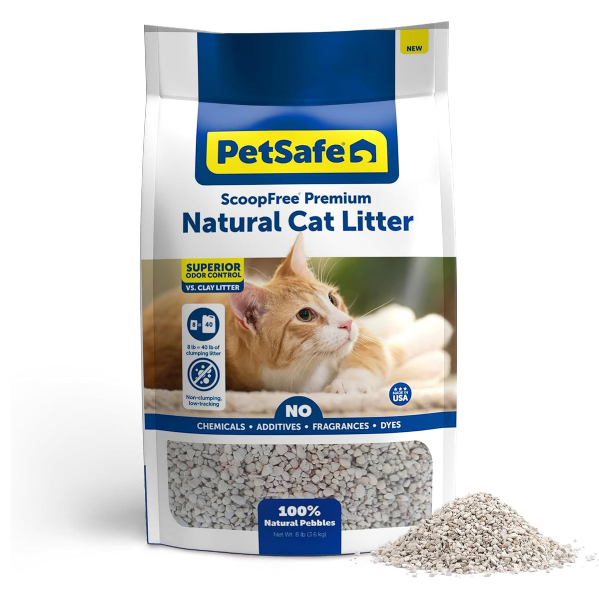 PetSafe ScoopFree Premium litière naturelle absorbante pour une caisse propre