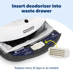 Désodorisant PetSafe ScoopFree SmartSpin lot de 2 pour protection durable.
