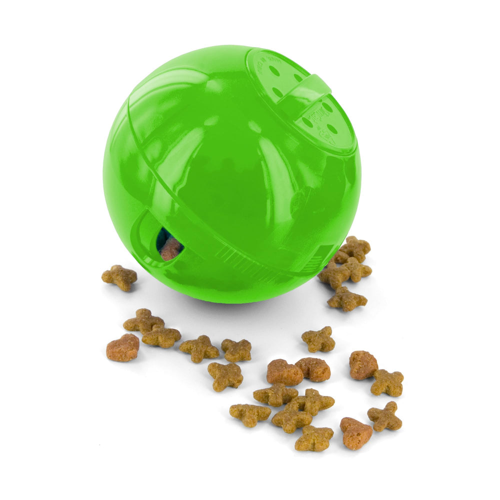PetSafe SlimCat balle interactive distribuant lentement la nourriture pour chats.