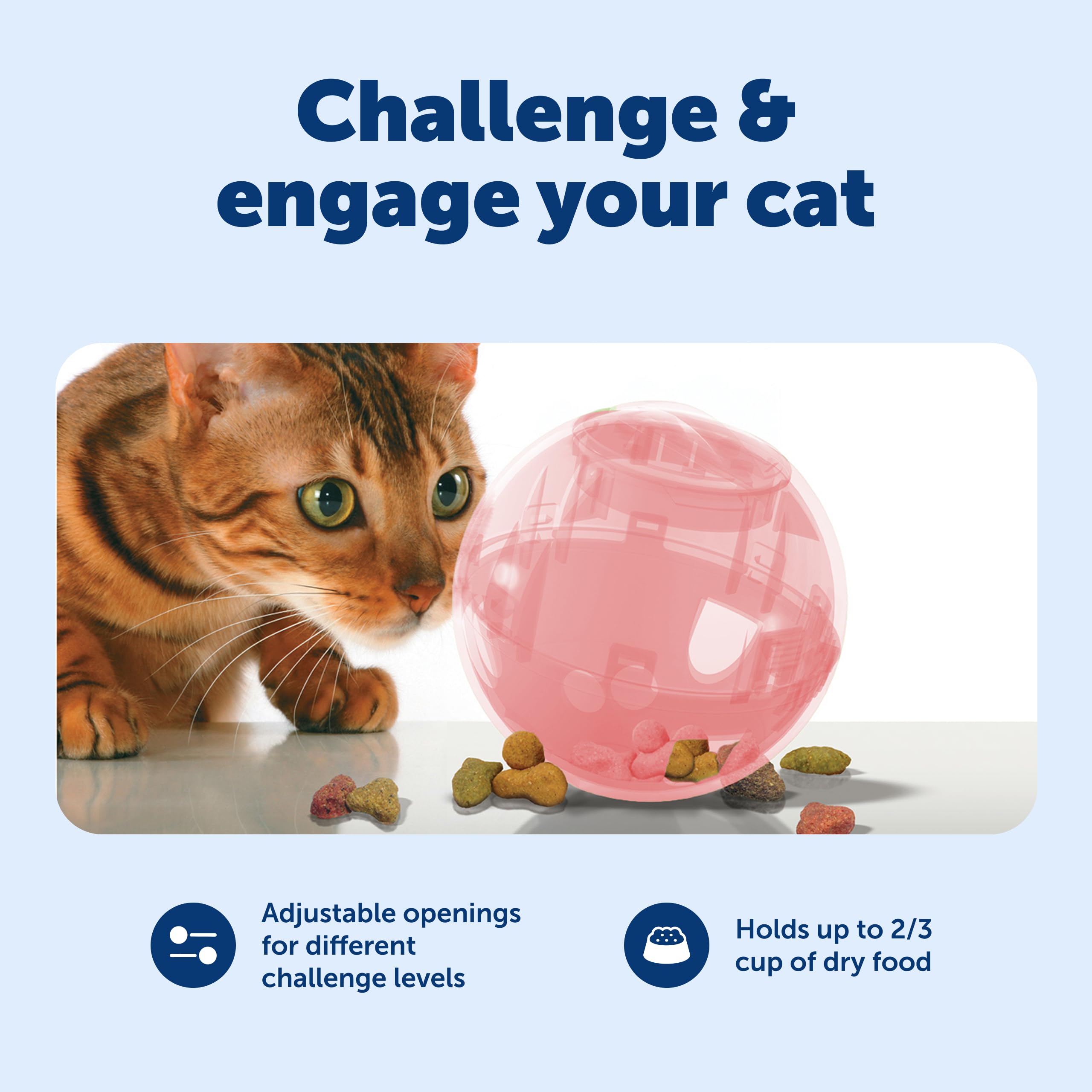 PetSafe SlimCat plastique sans BPA, leger et sûr pour l'usage quotidien.