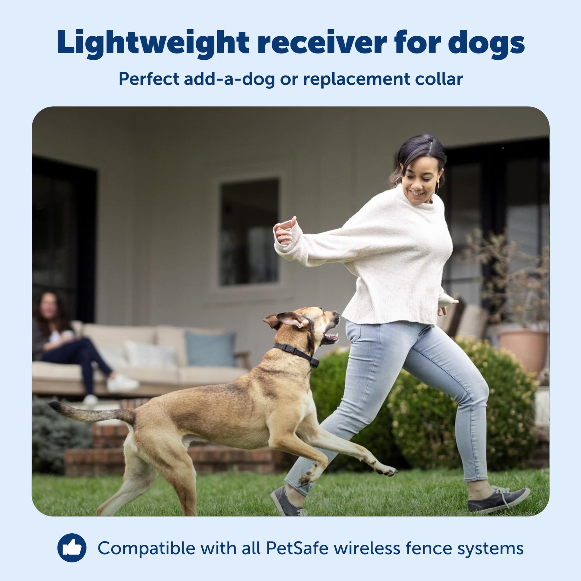 Collier PetSafe Stay & Play étanche pour toutes les conditions météo.