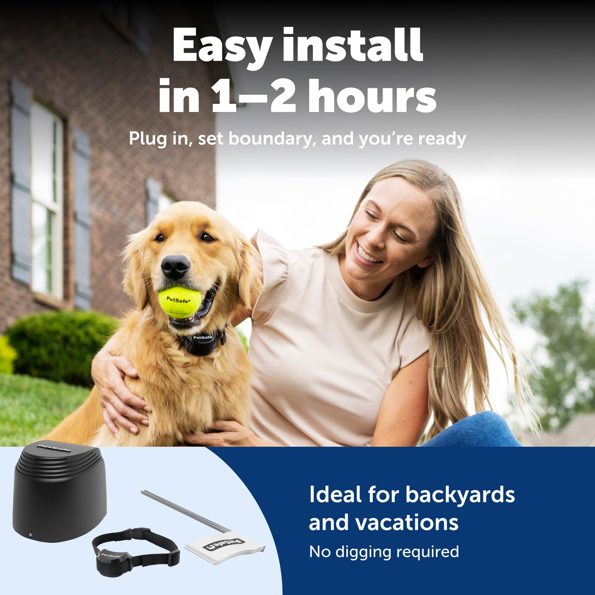 Système portable PetSafe Stay & Play pour camping et voyages.