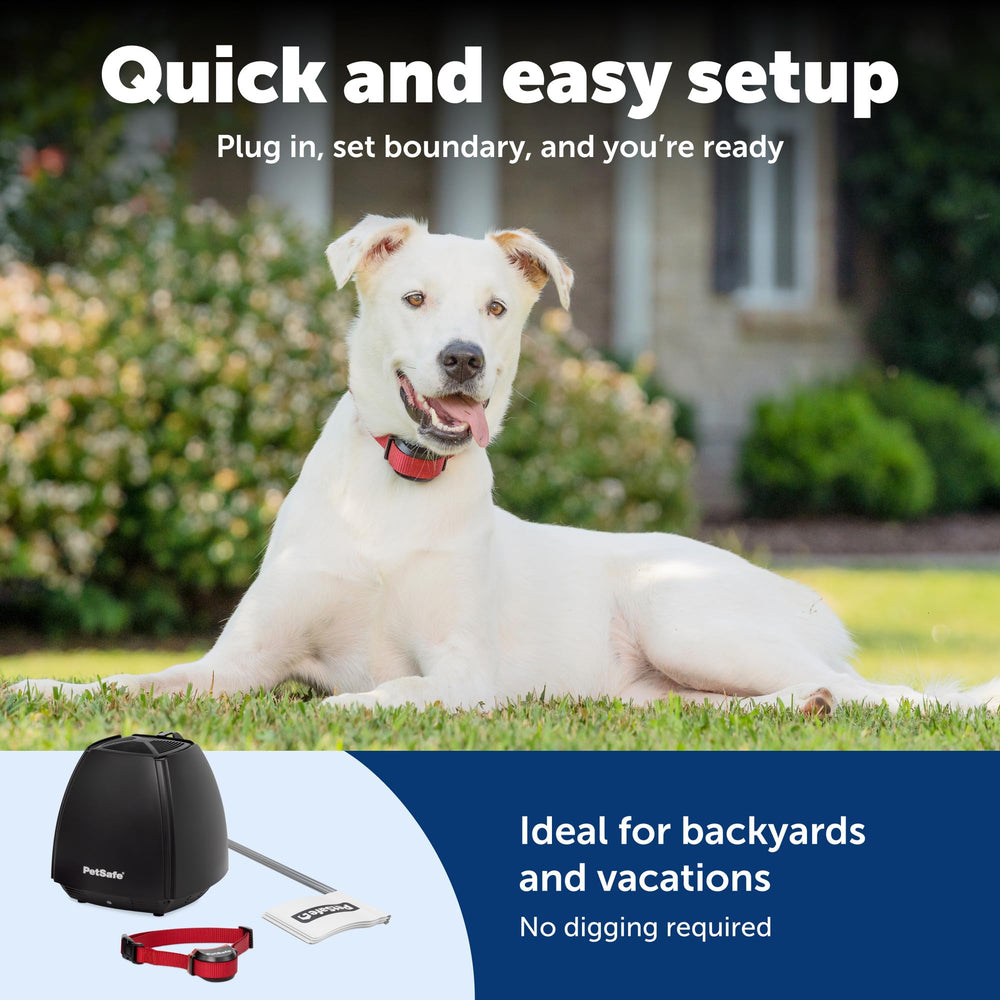 Tour de cou ajustable 6–28 pouces du collier PetSafe Stay & Play.