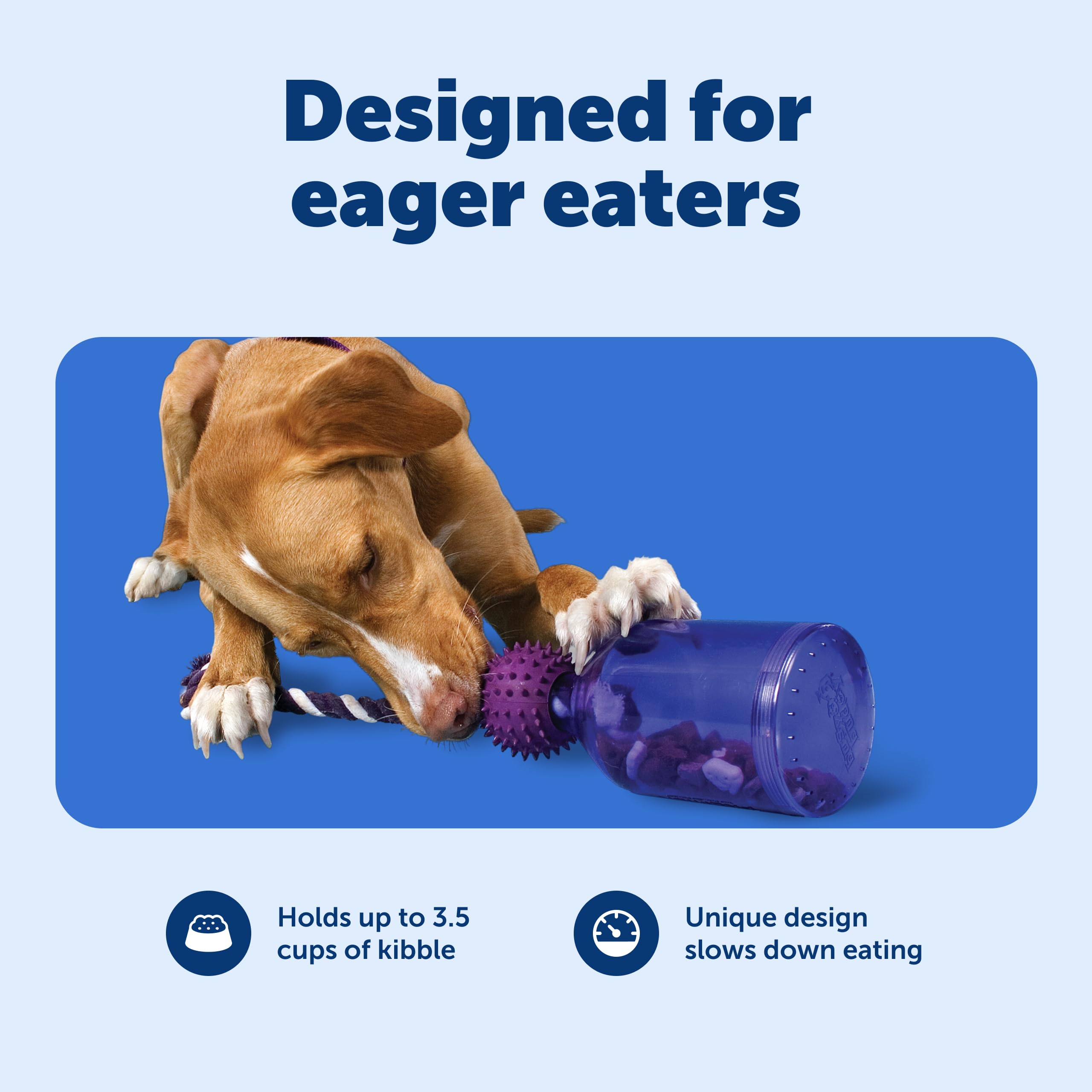 PetSafe Tug-A-Jug bouchon demontable pour charger les friandises facilement