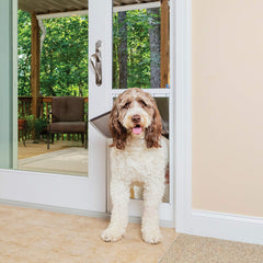 Verre trempe PetSafe, robuste et durable contre les intempéries.