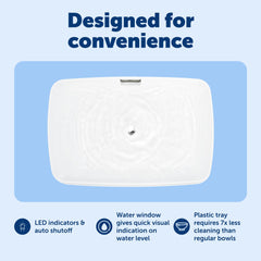 PetSafe Viva arrêt-auto assure une eau continue sans risque de vide.