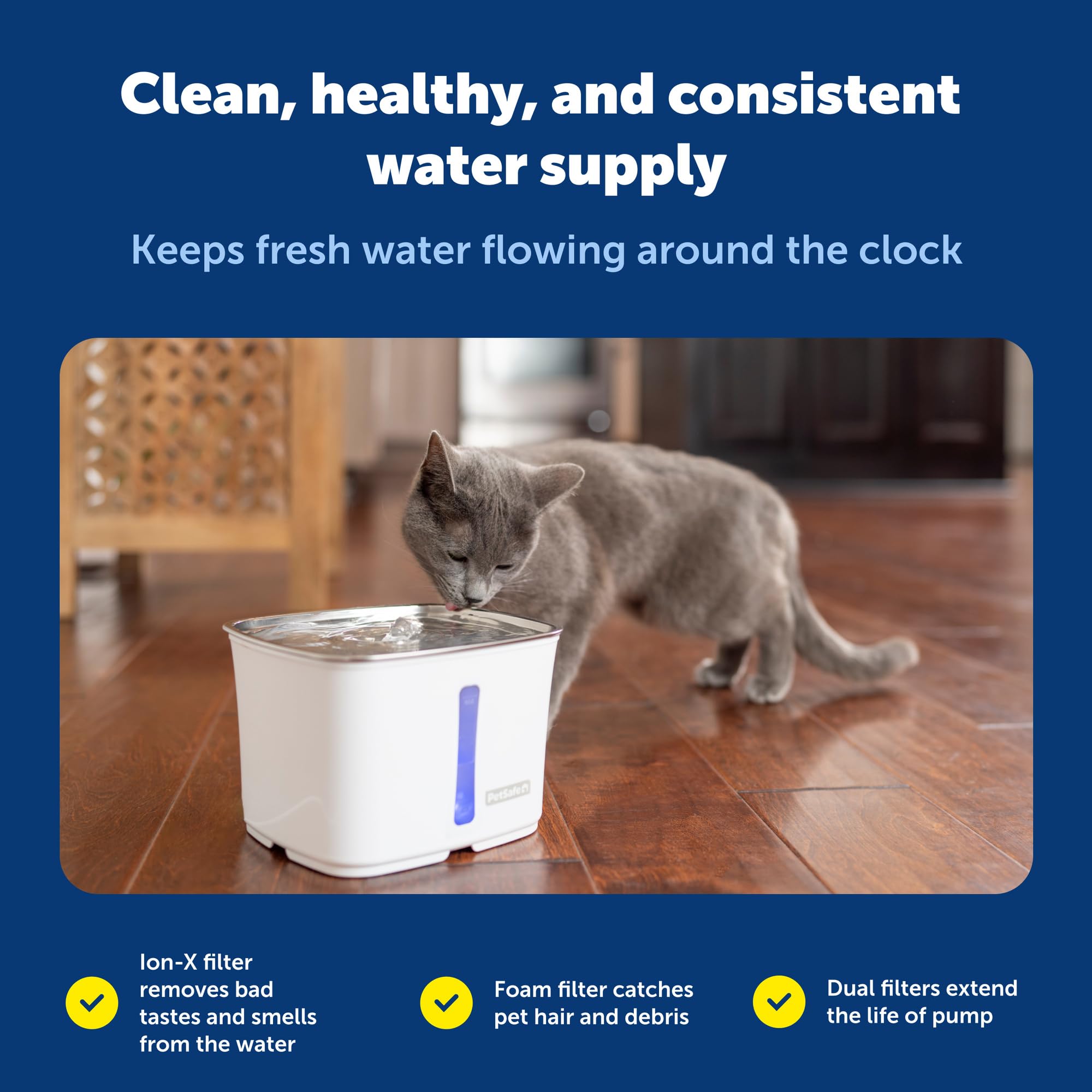 PetSafe Viva Fontaine plastique sans BPA pour sécurité et propreté