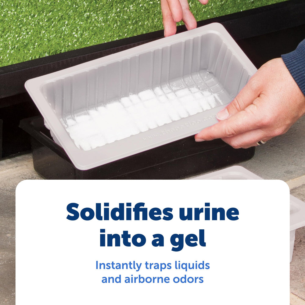 PetSafe Wee Sponge poudre absorbante: action au contact pour retenir l’odeur.