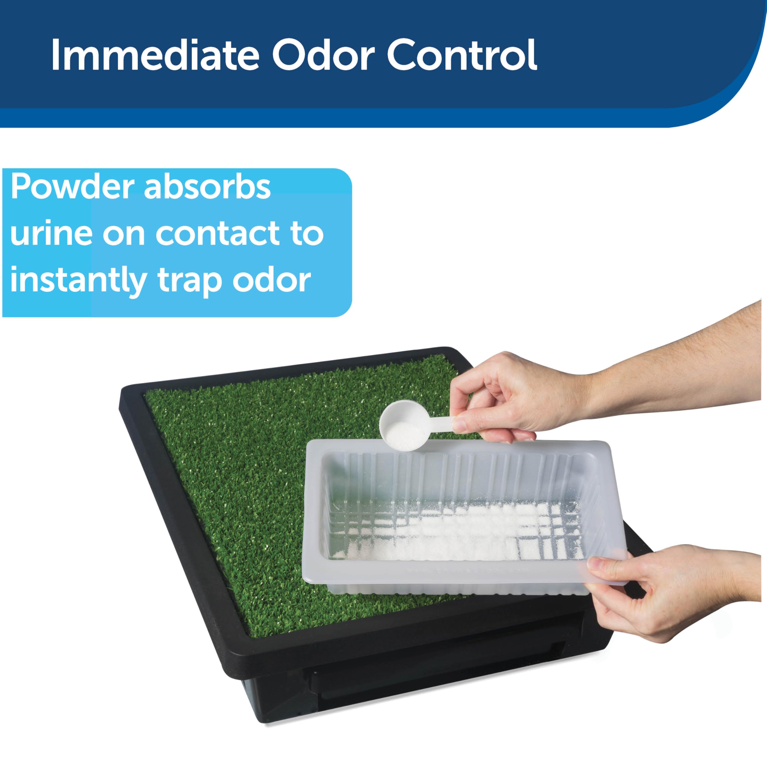 PetSafe Wee Sponge poudre: contrôle d’odeur instantané après chaque urine.